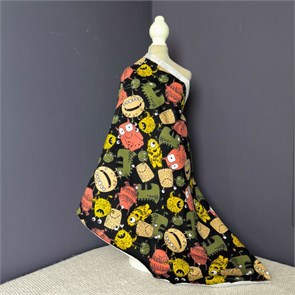 Детский трикотаж футер петля принт 09843/001